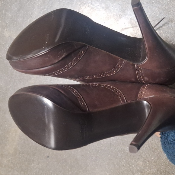 J Crew size 7.5 Brown Oxford High Heels - Picture 7 of 7